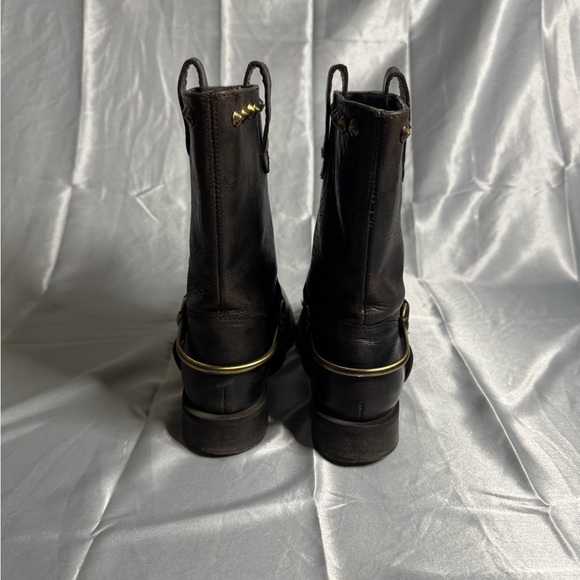 BOEMOS $360 Brown Leather Studded Mid Calf Pull On Boots
Made in Italy Size 36 - Picture 5 of 8